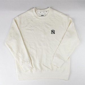 MLB NEW YORK YANKEES IVORY BASIC LOGO SWEATSHIRT